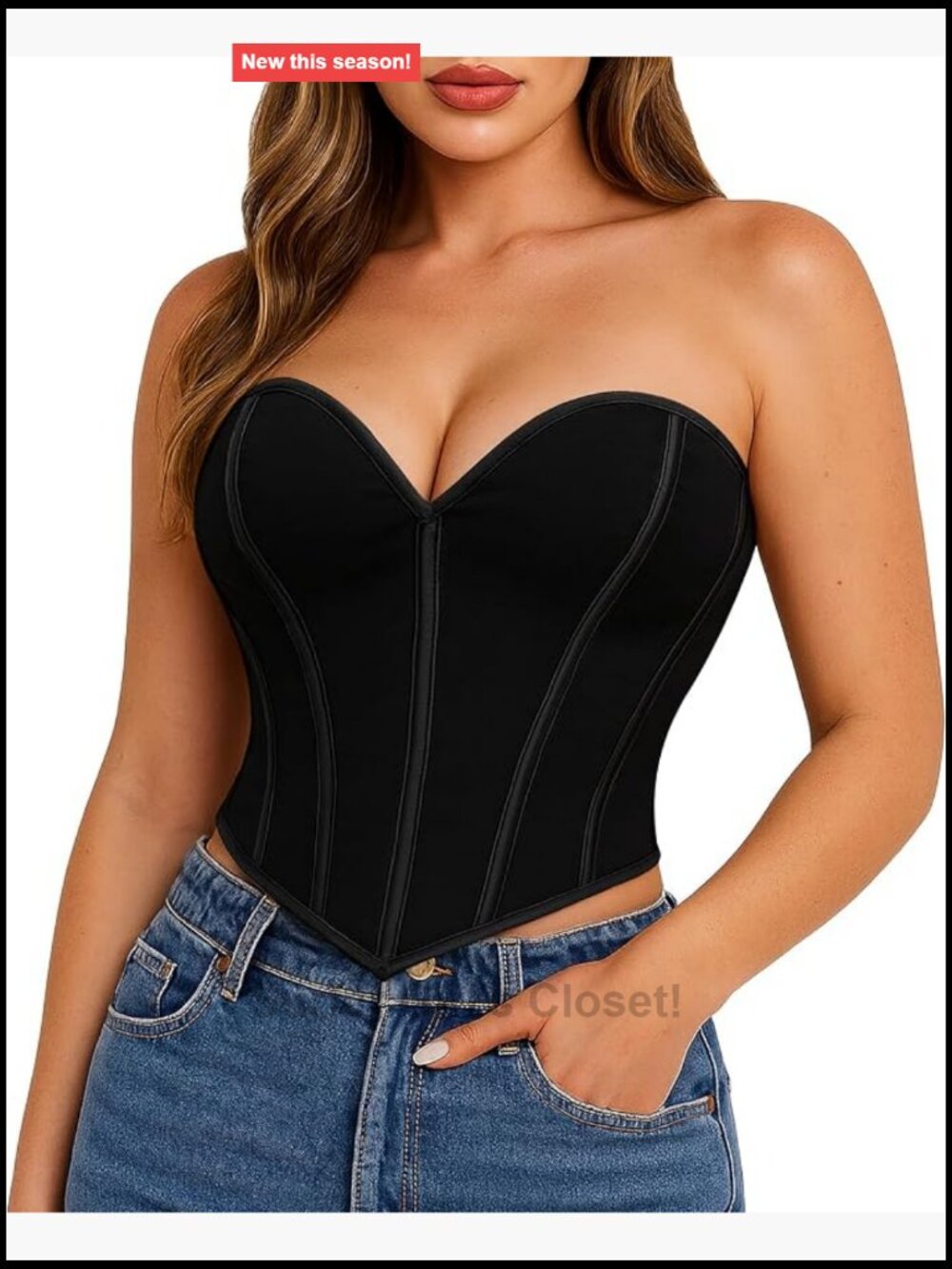 Vintage Floral Bustier Crop Corset Top Overbust for Party Goin